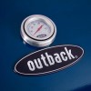Outback Meteor - 4 Burner Gas BBQ Grill with Side Burner - Blue