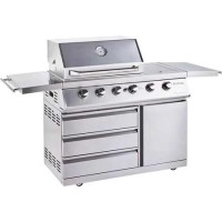 Outback Signature II - 4 Burner Dual Fuel BBQ Grill - Stainless Steel