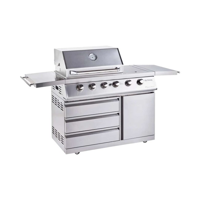 Outback Signature II - 4 Burner Dual Fuel BBQ Grill - Stainless Steel