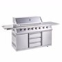 Outback Signature II - 6 Burner Dual Fuel BBQ Grill - Stainless Steel