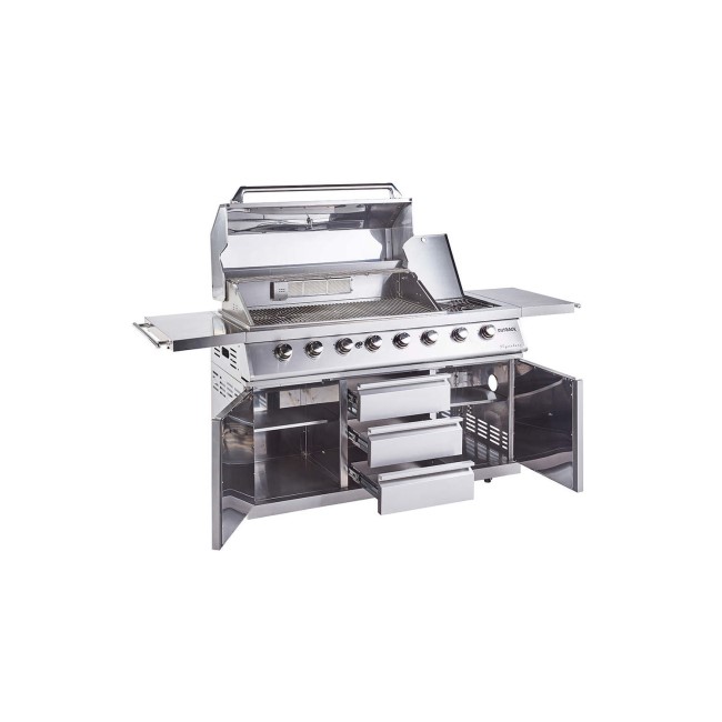 Outback Signature II - 6 Burner Dual Fuel BBQ Grill - Stainless Steel