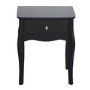 Steens Baroque 1 Drawer Bedside Table in Black