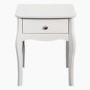 Steens Baroque 1 Drawer Bedside Table in White