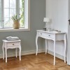 Steens Baroque 1 Drawer Bedside Table in White