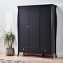 Steens Baroque Triple Wardrobe in Black