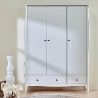 Steens Baroque Triple Wardrobe in White
