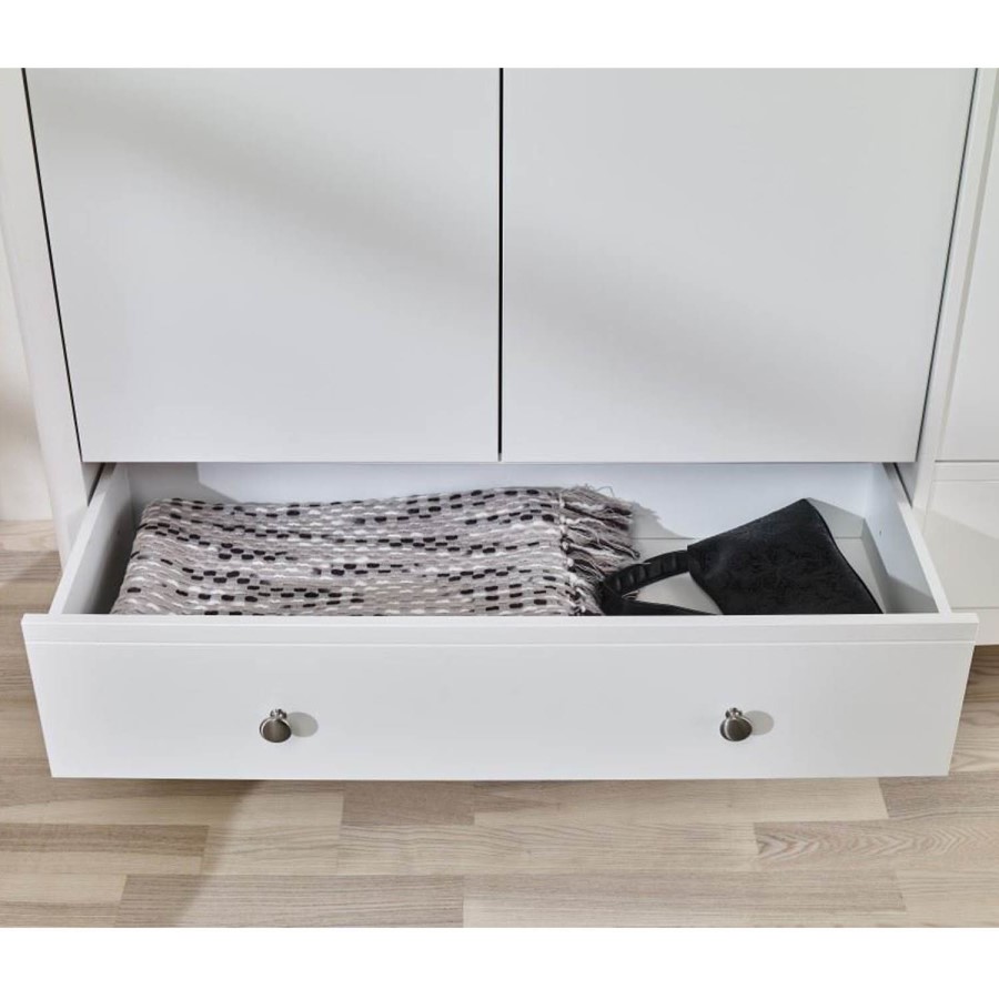 Steens Baroque Triple Wardrobe in White