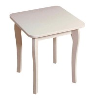 Steens Baroque Dressing Table Stool in White