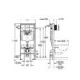 Grohe Rapid SL 1.13m 3 in 1 Set Support Frame for Wall Hung WC
