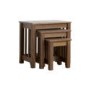 Mountrose Ashford Solid Wood Nest Of Tables With Walnut Veneers 
