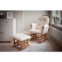 Kub Haywood Glider Chair and Stool in Natural