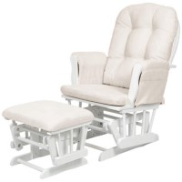 Kub Haywood Glider & Footstool in White