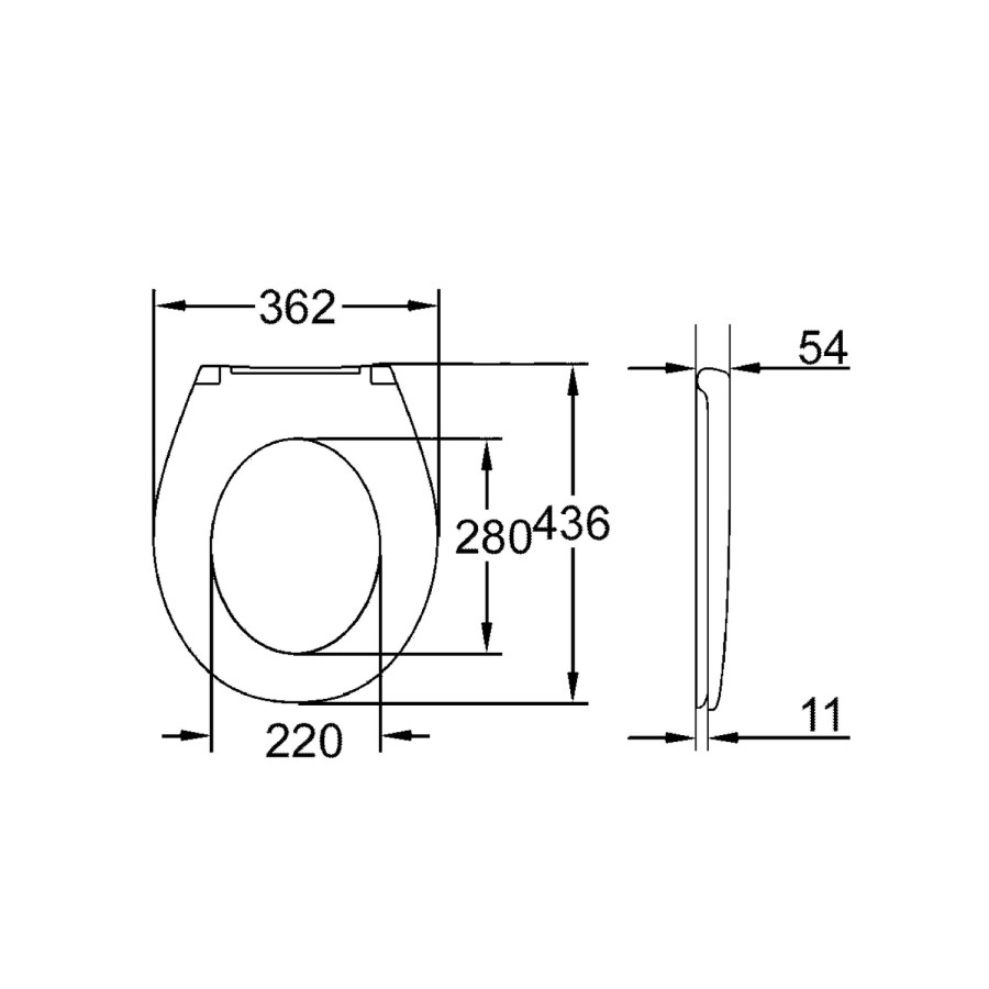 Bau Ceramic WC Seat