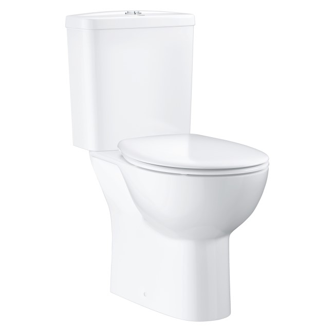 Close Coupled Rimless Toilet with Soft Close Seat - Grohe Bau