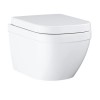 Wall Hung Rimless Short Projection Toilet with Soft Close Seat - Grohe Euro