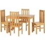 Ludlow Oak Effect Dining Table with 4 Chairs