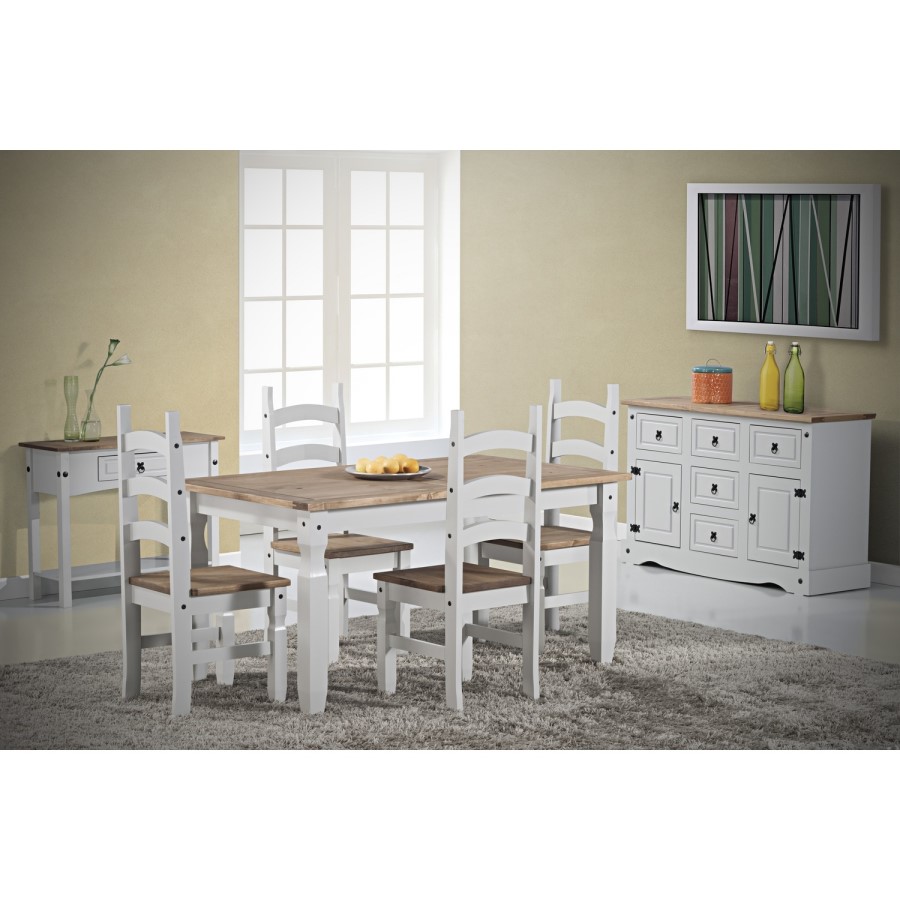 Seconique Corona Grey Dining Set and 4 Chairs