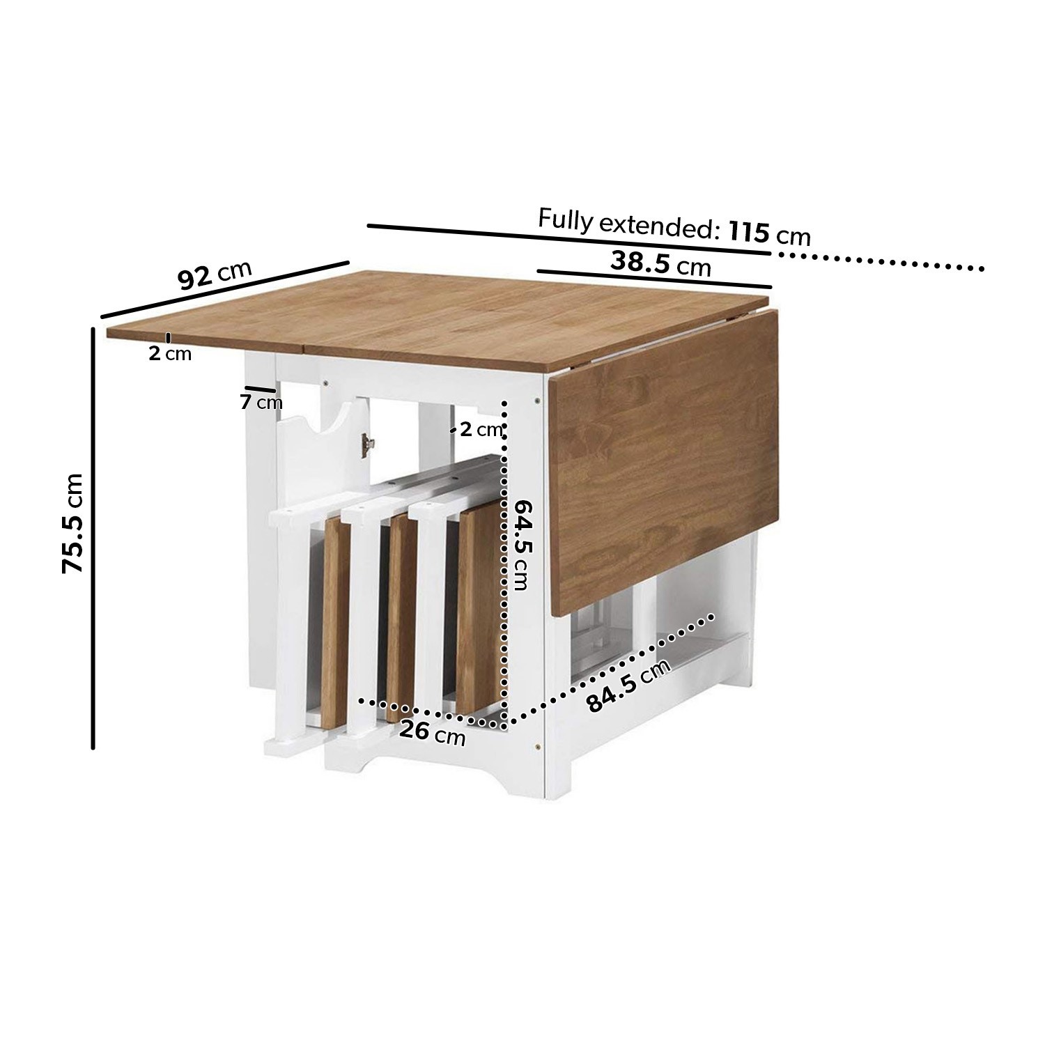 Seconique Santos Butterfly Folding Dining Set With 4 Dining Chairs In White Pine Furniture123 Seconique Santos Butterfly Folding Dining Set With 4 Dining Chairs In White Pine Furniture123