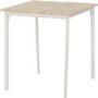 Riley Small Dining Set in White and Light Oak Effect - Table & 2 Chairs
