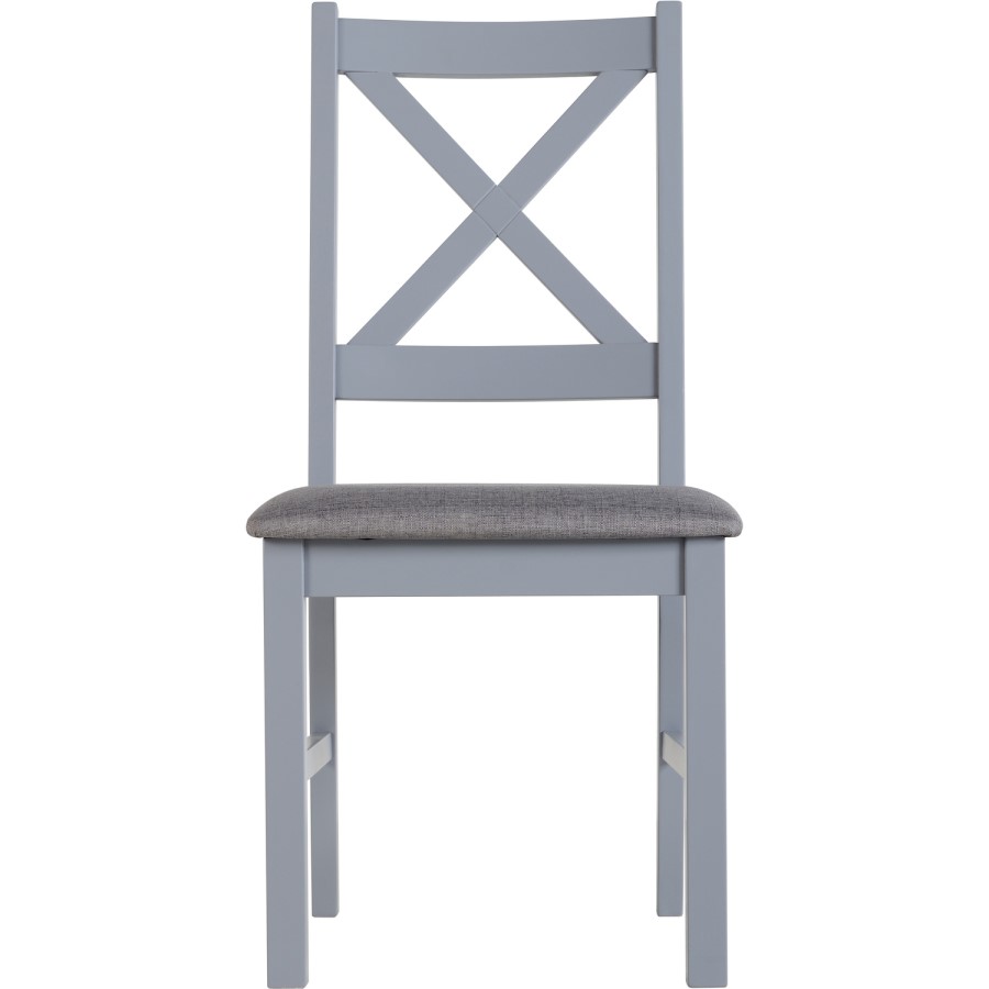 Seconique Portland Dining with 4 Chairs in Natural and Grey