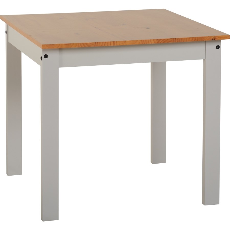 Ludlow Grey & Oak Effect Dining Set with Table & 2 Chairs