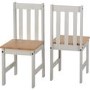 Ludlow Grey & Oak Effect Dining Set with Table & 2 Chairs