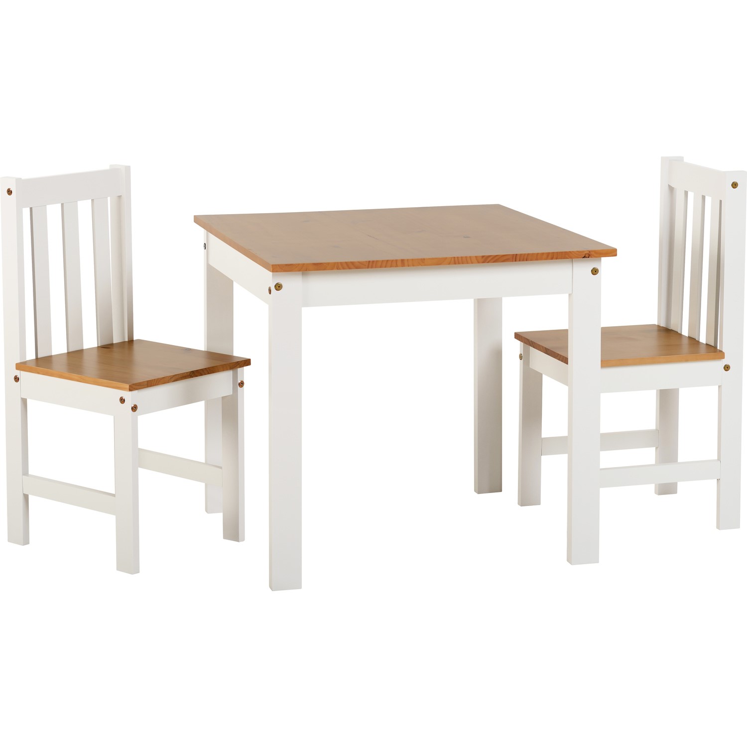 Seconique Ludlow Dining Set in Oak White Matching Dining