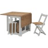 GRADE A2 - Seconique Santos Butterfly Folding Dining Set in Grey &amp; Pine with 4 Dining Chairs