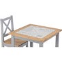 Seconique Salvador Tile Top Dining Table and 2 Chairs in Grey and Pine