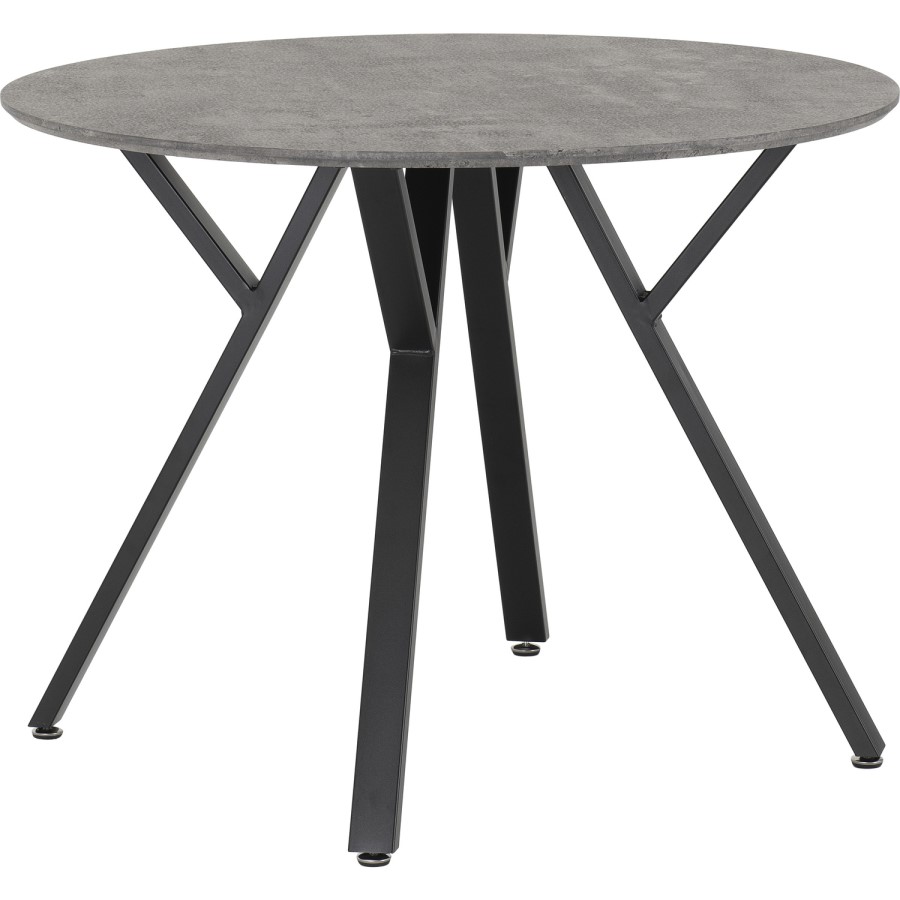 Athens Round Dining Set - Concrete Effect