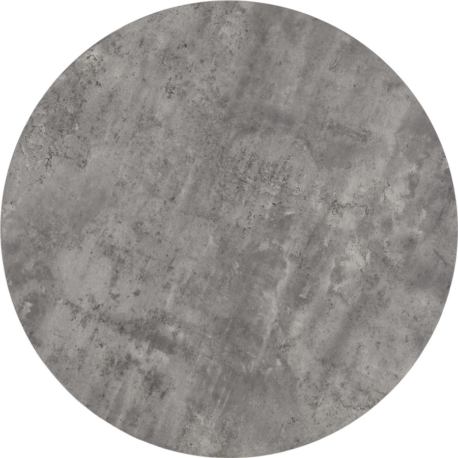 Athens Round Dining Set - Concrete Effect