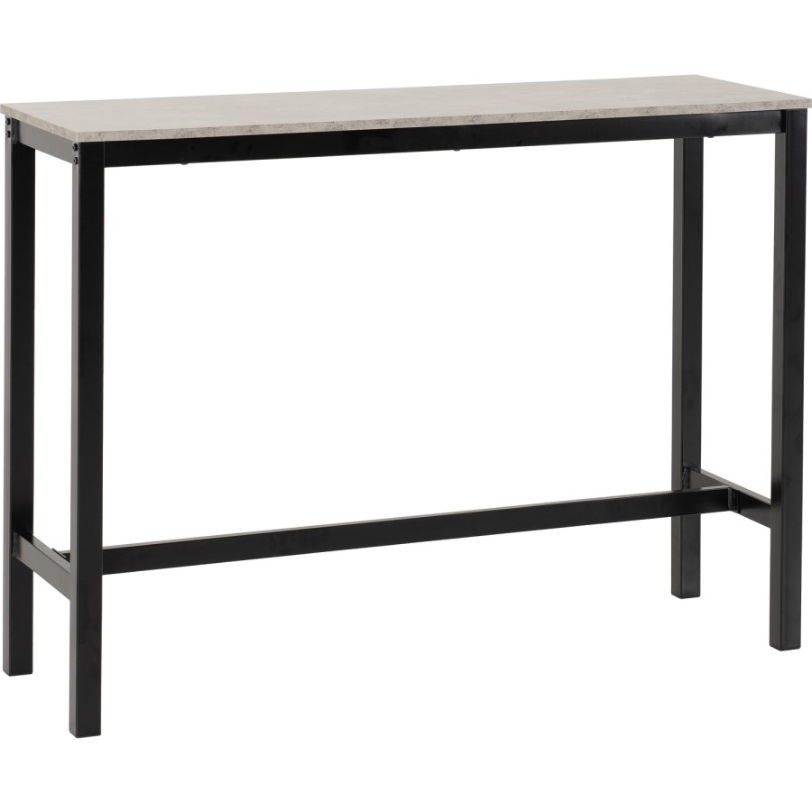 ONLY OPENED - Concrete Effect Bar Table and Stools Set - Seats 2 - Athens