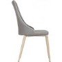 Seconique Finley Pair of Grey Fabric Dining Chairs