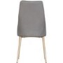 Seconique Finley Pair of Grey Fabric Dining Chairs