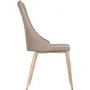 Pair of Dining Chairs in Beige Fabric - Finley