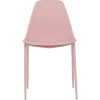 Set of 2 Pink Plastic Dining Chairs - Lindon