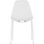 Lindon Plastic White Pair of Dining Chair's