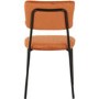 Set of 4 Burnt Orange Velvet Dining Chairs Sheldon- Seconique 