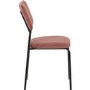Set of 4 Pink Velvet Dining Chairs Sheldon- Seconique 