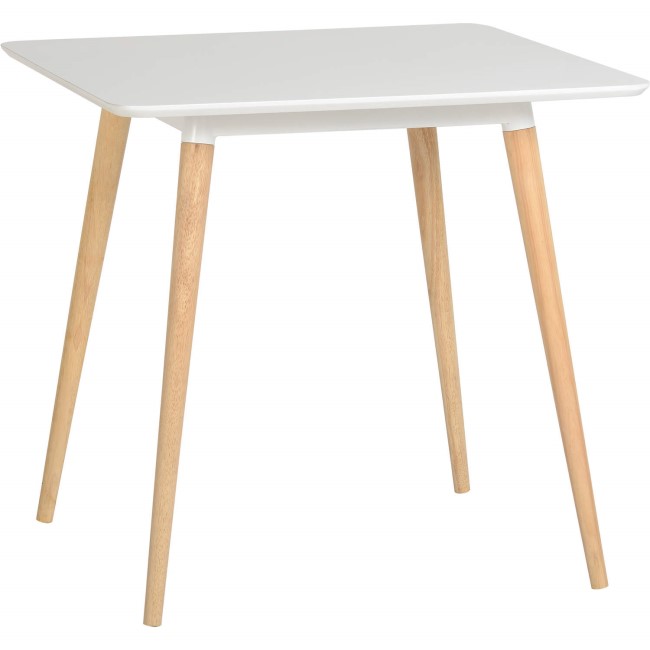 GRADE A2 - Seconique Julian Dining Table in White and Natural