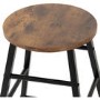 Athens Pair of Bar Stools in Acacia Wood Effect - Seconique