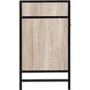 Warwick 3 Door and 3 Drawer Sideboard  - Oak Effect and Metal