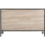 Warwick 3 Door and 3 Drawer Sideboard  - Oak Effect and Metal