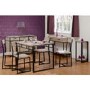 Warwick 3 Door and 3 Drawer Sideboard  - Oak Effect and Metal
