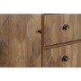 Ottawa Oak Effect & Black 1 Door 3 Drawer Sideboard - Seconique