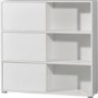 Germania 6 Door Sliding Display Cabinet In Oak and White 