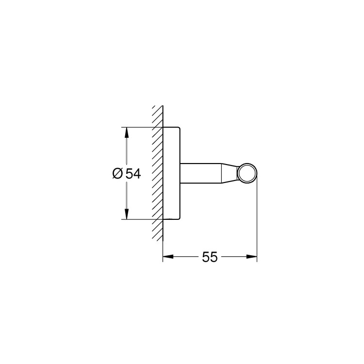 Grohe BauCosmopolitan Robe Hook