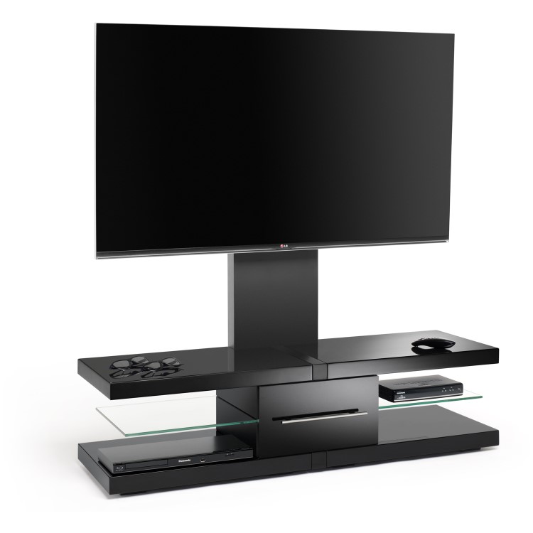 Techlink EC130TVB Echo TV Stand with Bracket for up to 60" TVs - Black