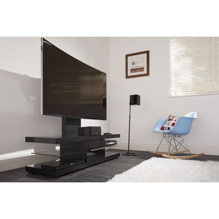 Techlink EC130TVB Echo TV Stand with Bracket for up to 60" TVs - Black