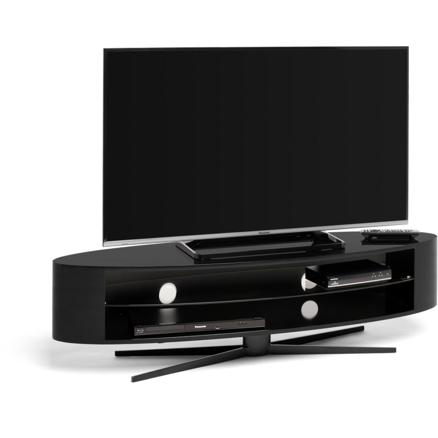 Techlink EL140B Ellipse TV Stand for up to 70" TVs - Black